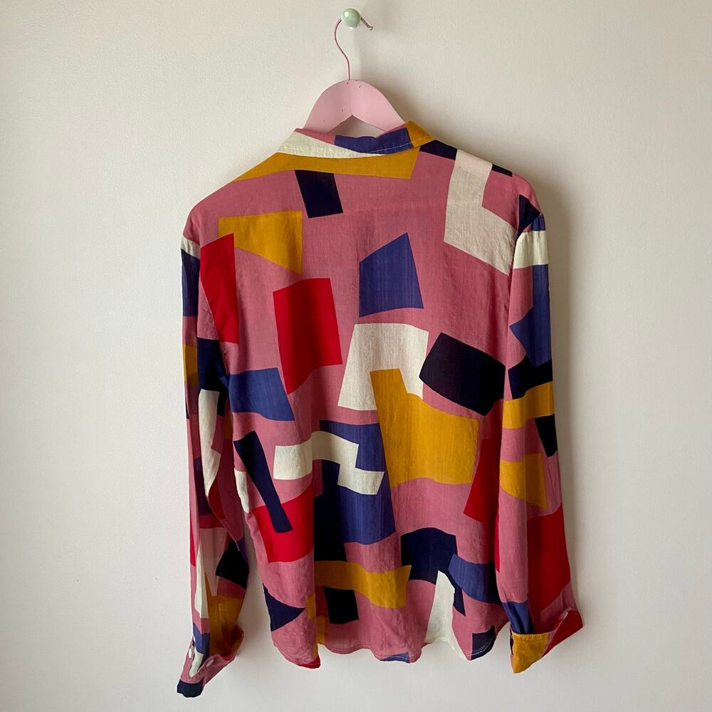 Abstract Shape Button Down Shirt - Picture 2 of 5